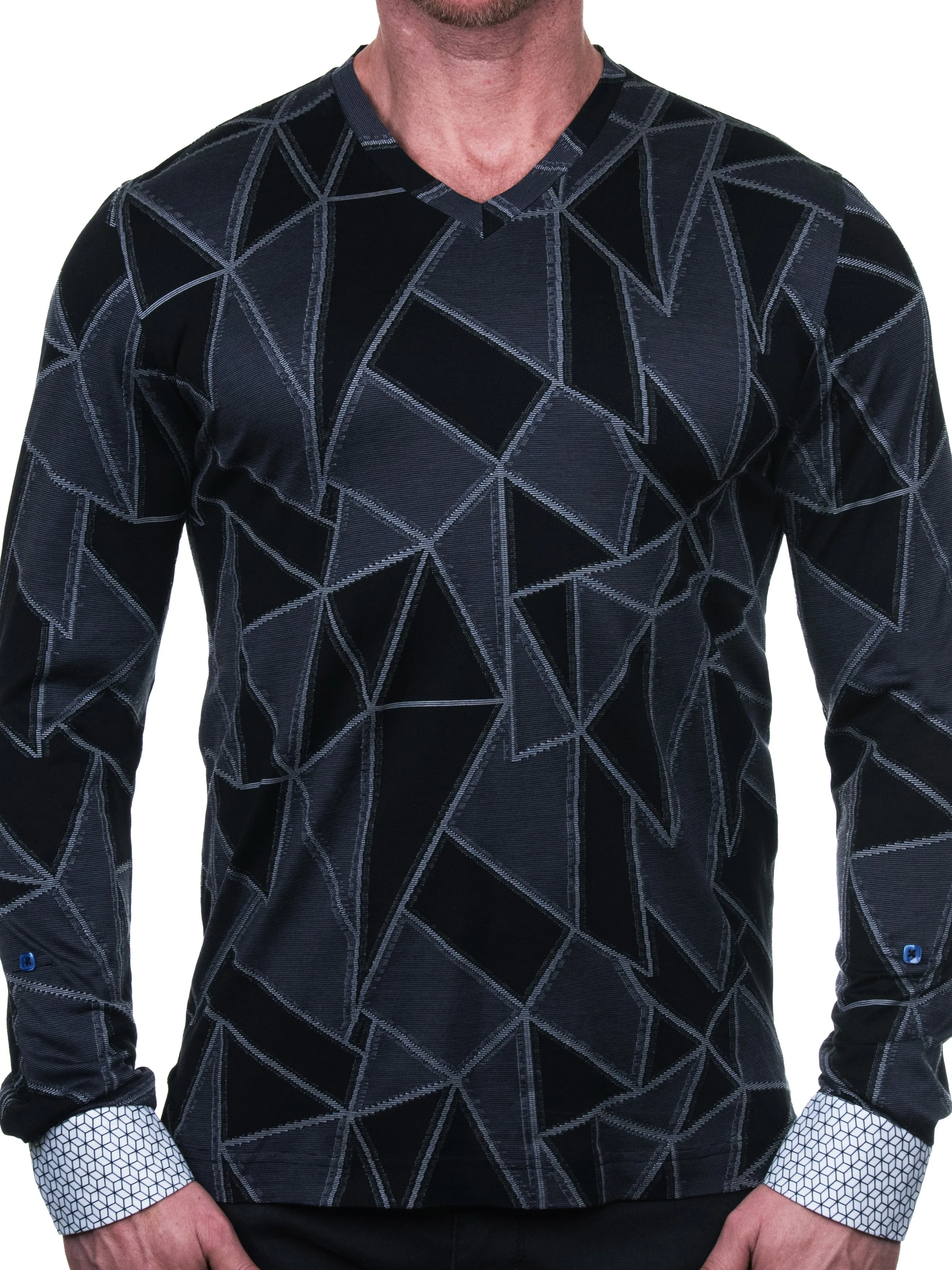 V-Neck Edison Triangle  Black