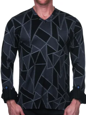 V-Neck Edison Triangle  Black