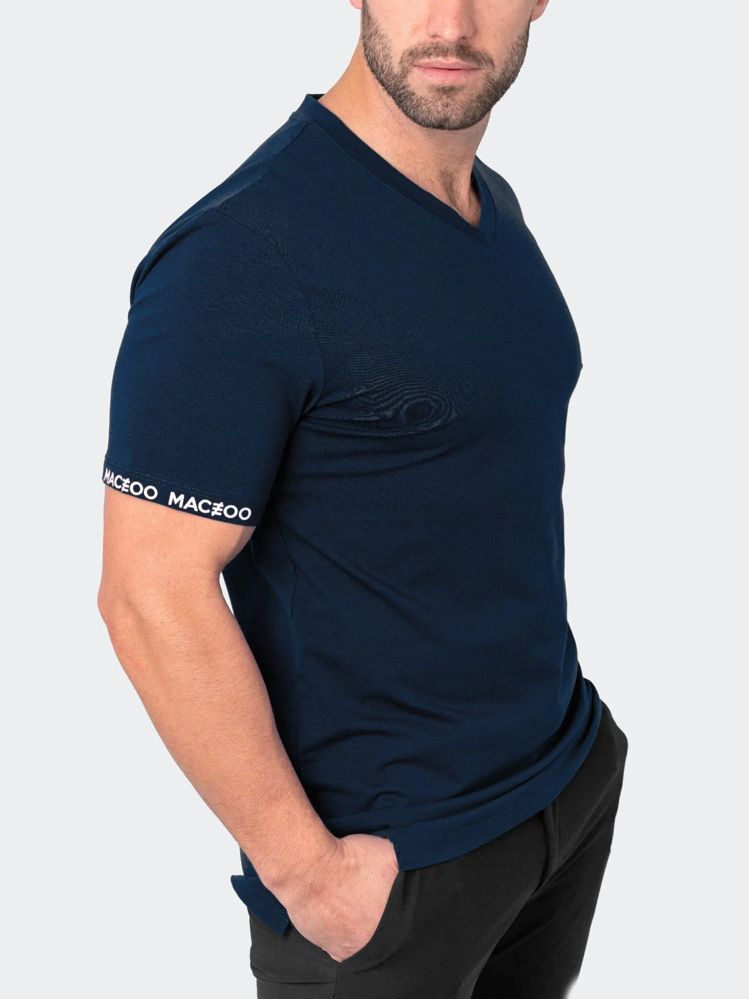 V-Neck VivaldiSleeve Blue