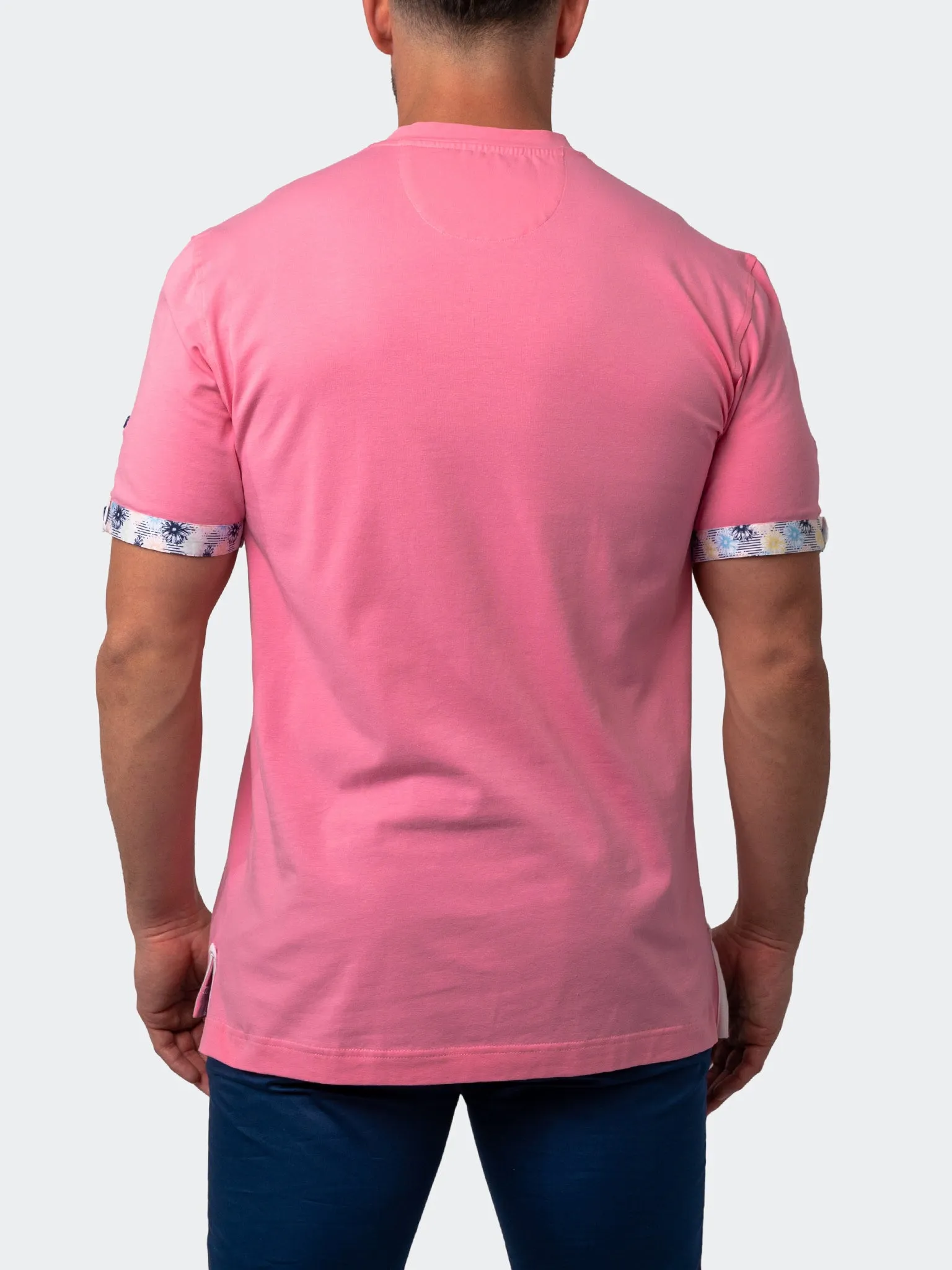 V-Neck Vivaldisolidflower Pink