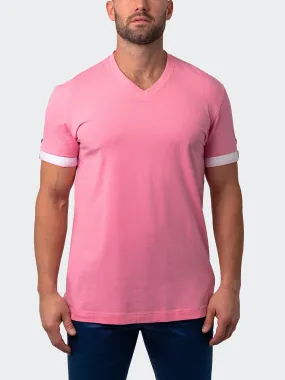 V-Neck Vivaldisolidflower Pink