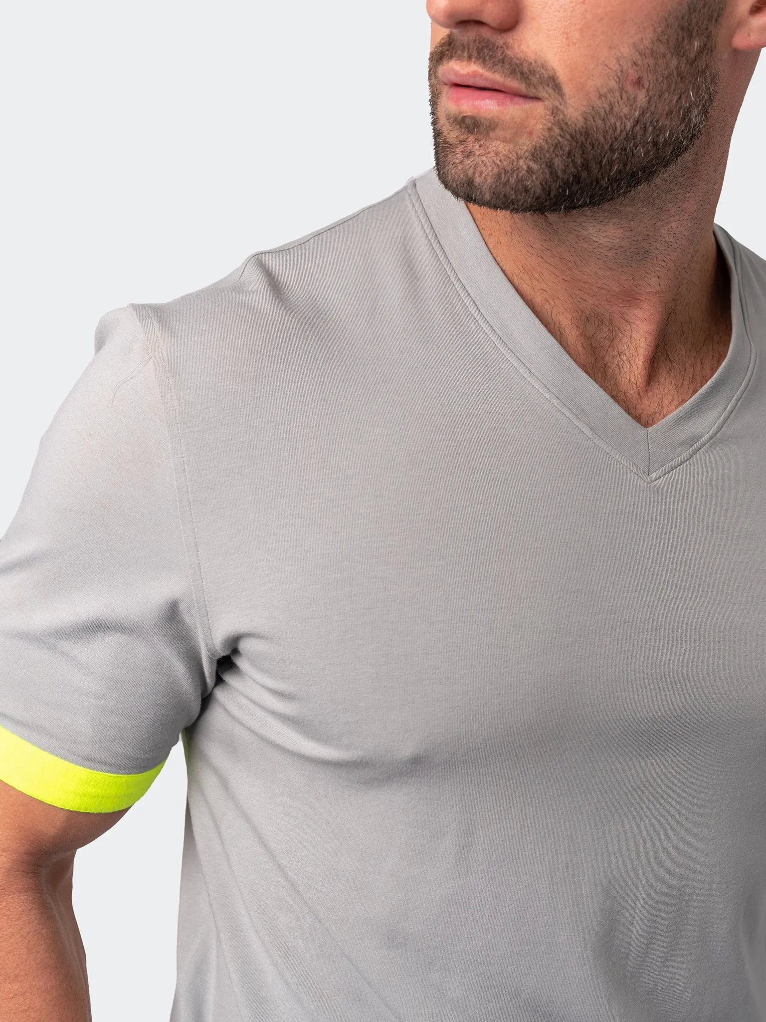 V-Neck Vivaldisolidhatch Grey