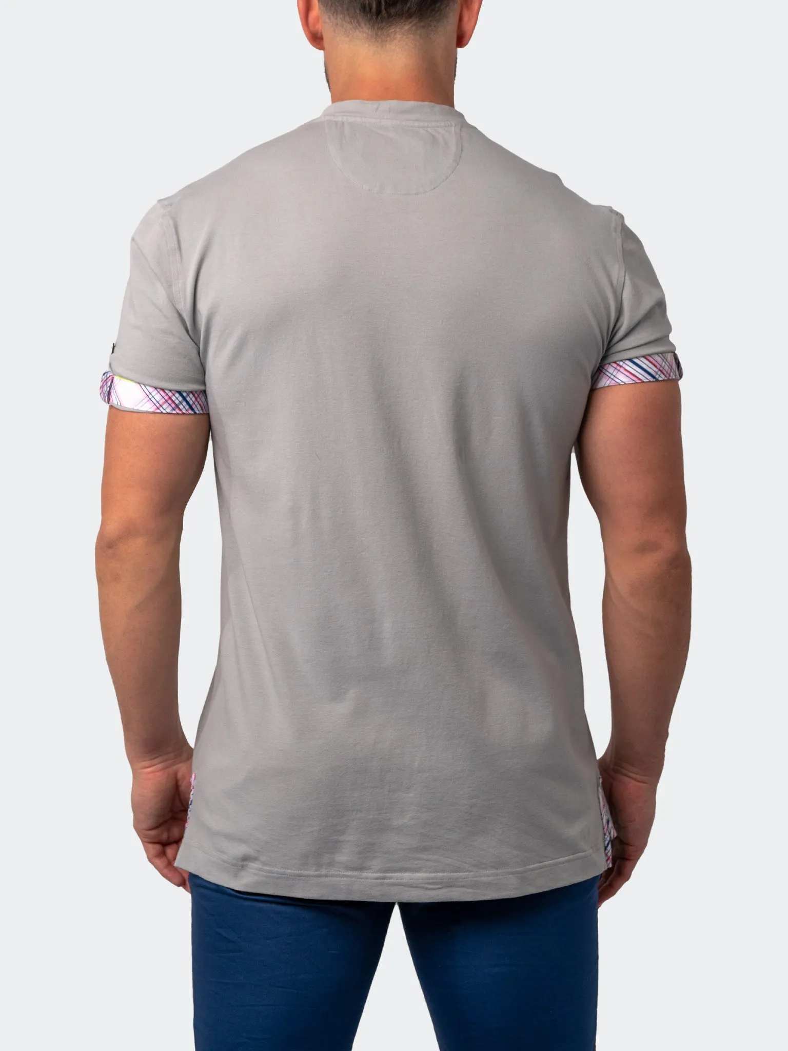 V-Neck Vivaldisolidhatch Grey