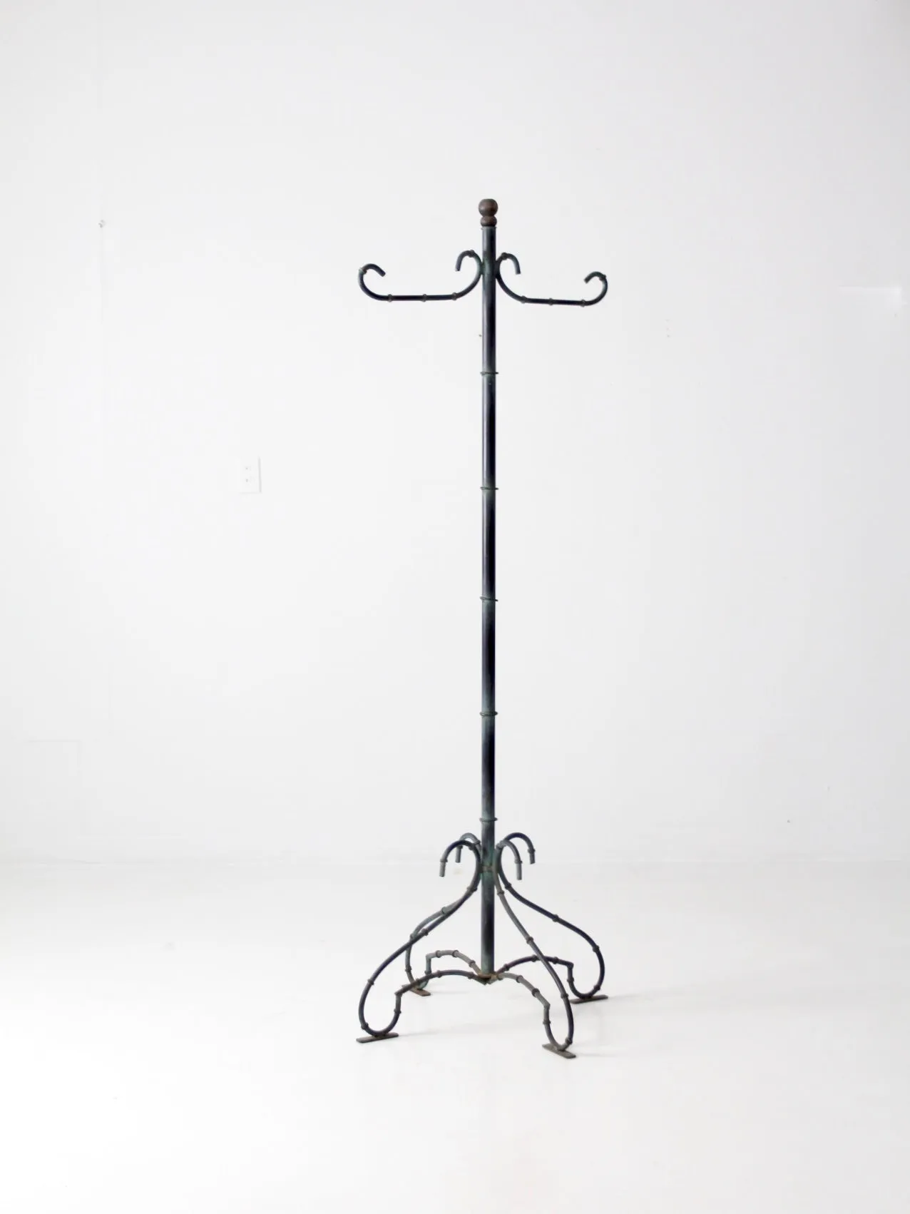 vintage metal coat rack