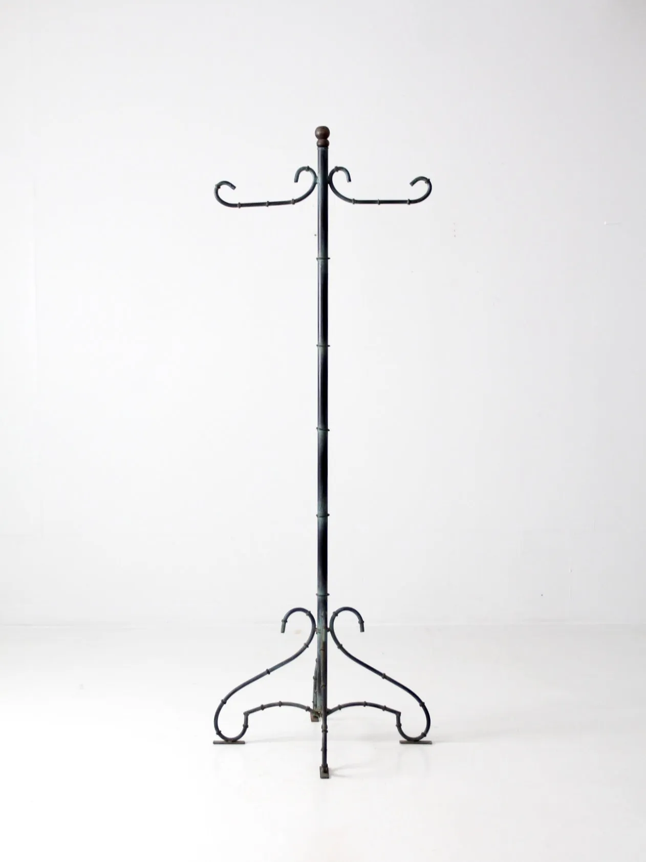 vintage metal coat rack