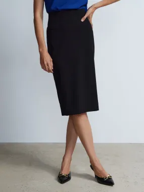 Waist Detail Midi Length Pencil Skirt