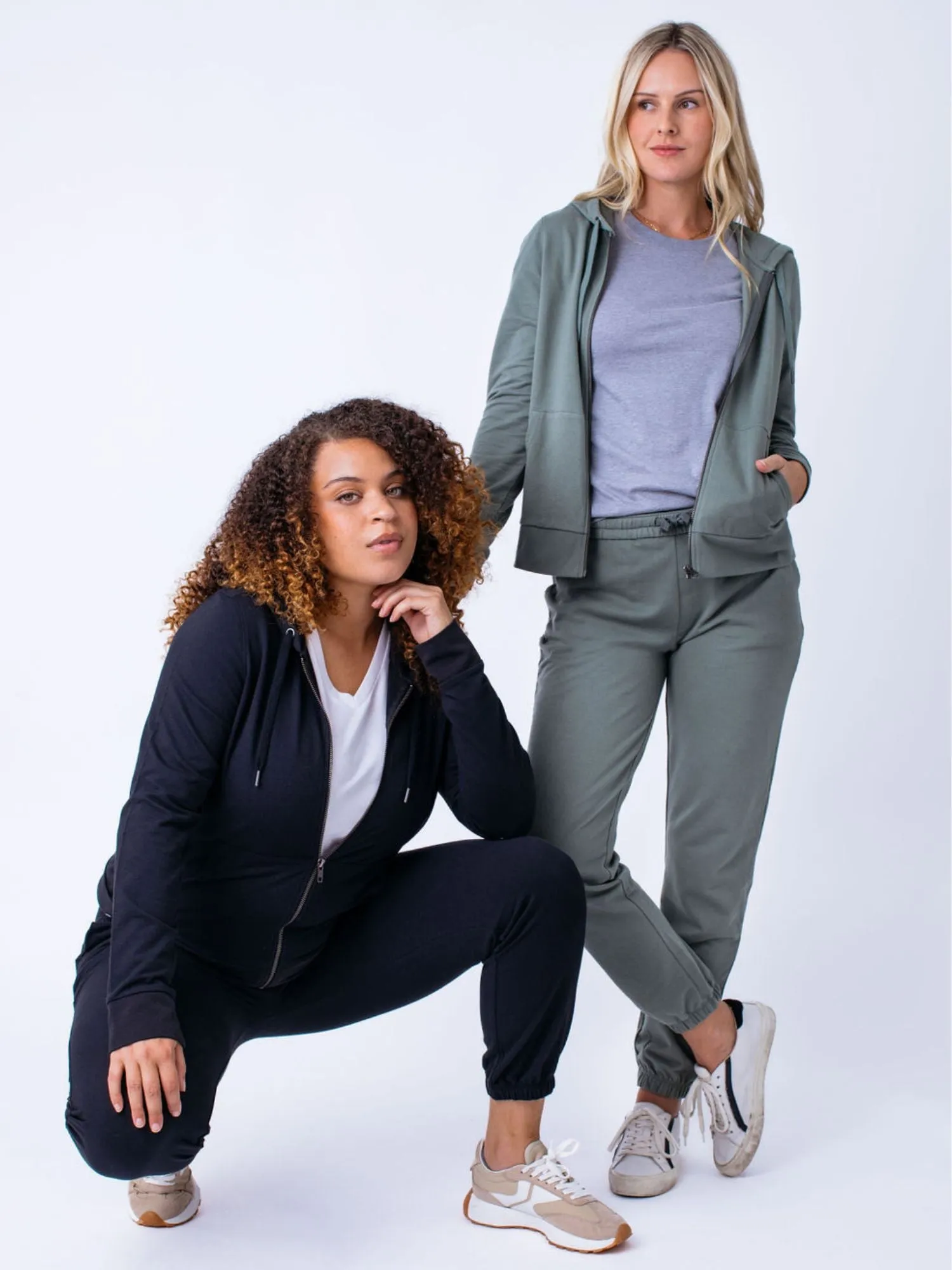 Women's Black Terry Jogger FINAL SALE