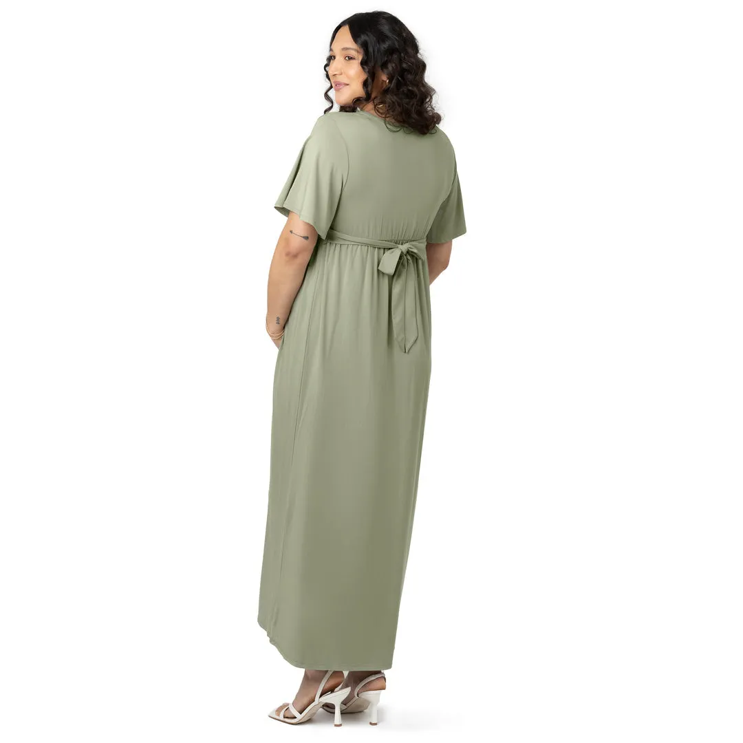 Wrap Maternity Maxi Dress | Rosemary