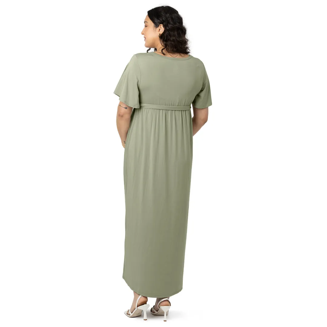 Wrap Maternity Maxi Dress | Rosemary